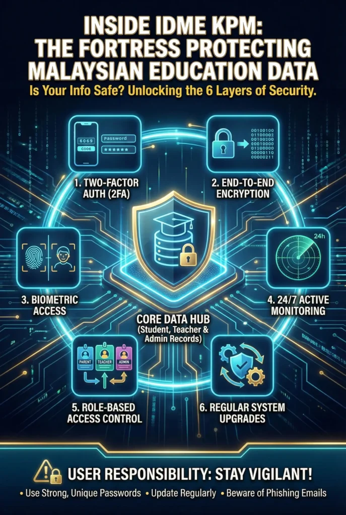 Ciri Keselamatan IDME KPM Cara Portal Ini Melindungi Data Pendidikan Anda