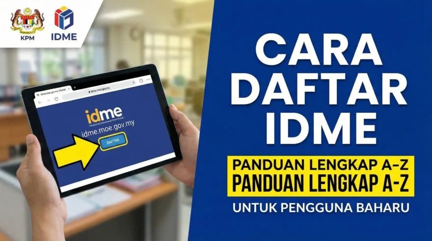 Pendaftaran IDME KPM untuk Pengguna Baharu Cara Buat Akaun dari A–Z