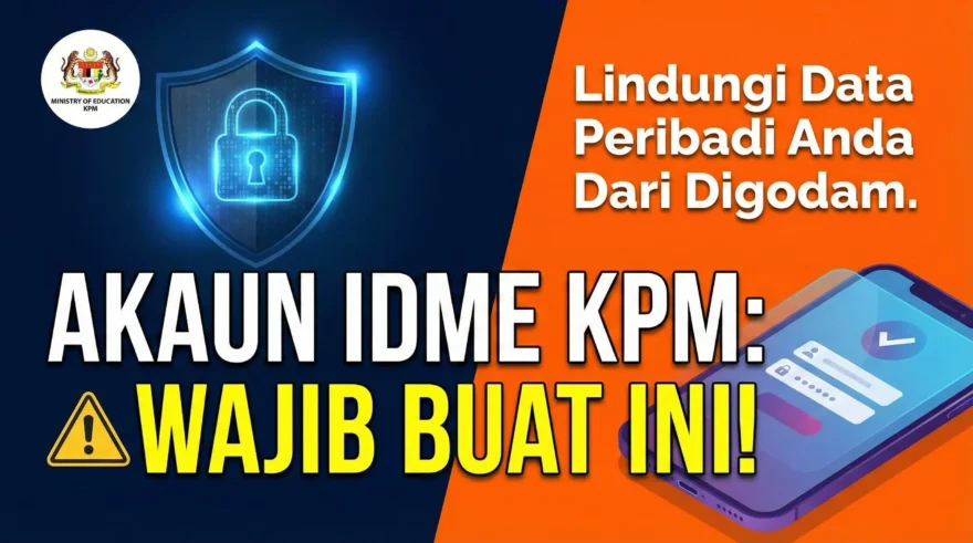 Cara Mengurus Tetapan Akaun IDME KPM dan Melindungi Maklumat Peribadi Anda Cara Mengurus Tetapan Akaun IDME KPM dan Melindungi Maklumat Peribadi Anda