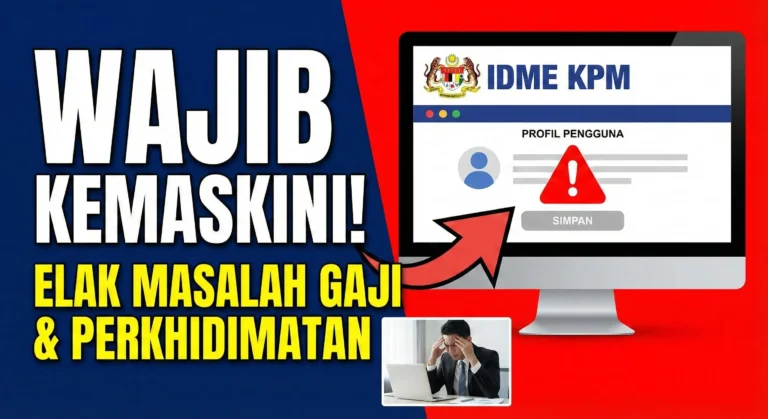 Tutorial Lengkap Mengemas Kini Maklumat Profil di Portal IDME KPM